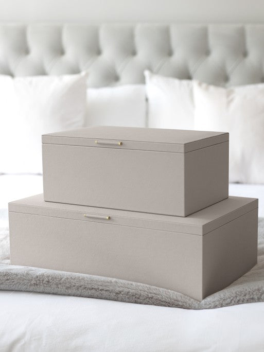 Stackers Opbergdozenset van twee Taupe