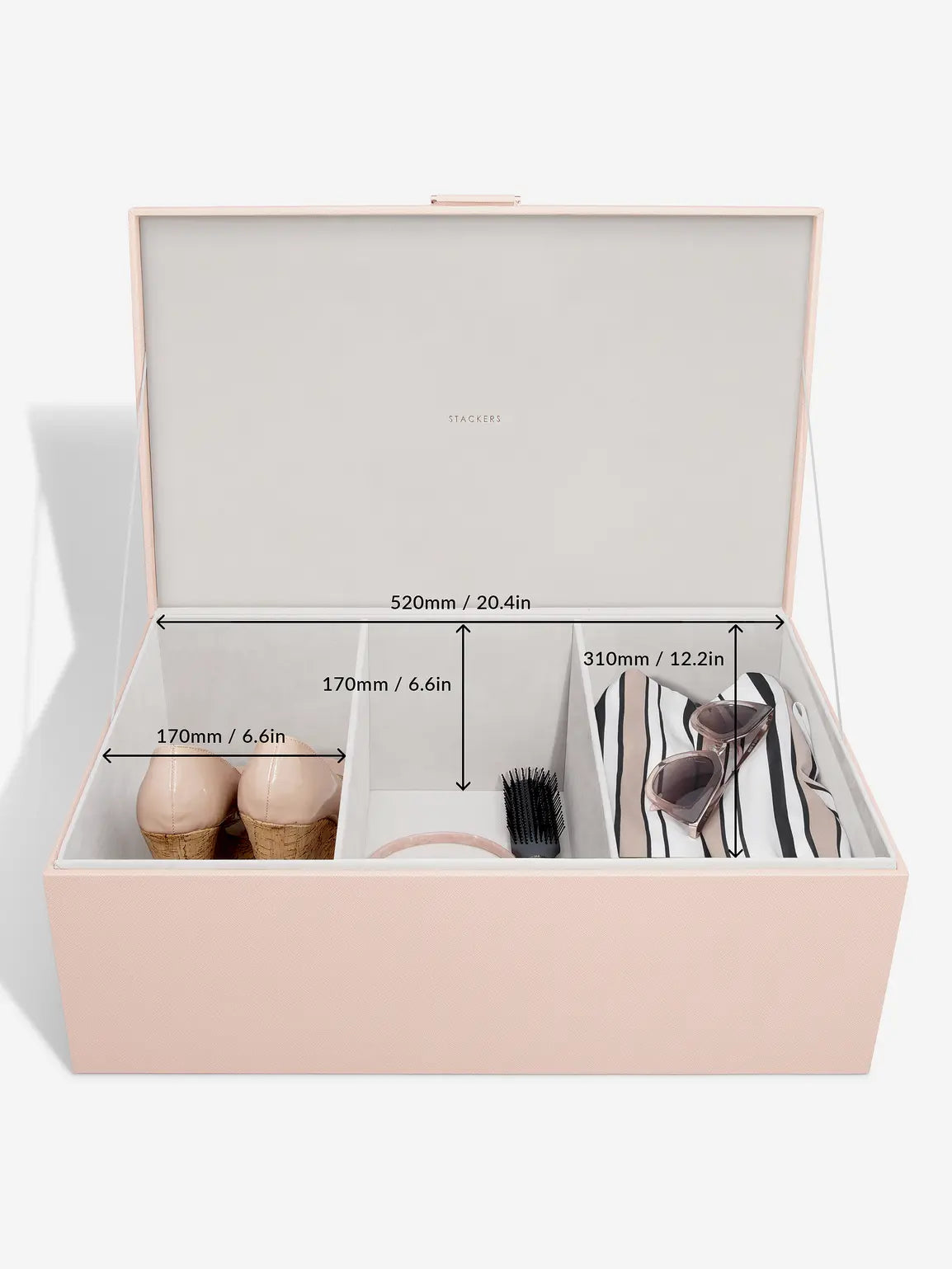 Stackers Storage Box Set of Two Pink