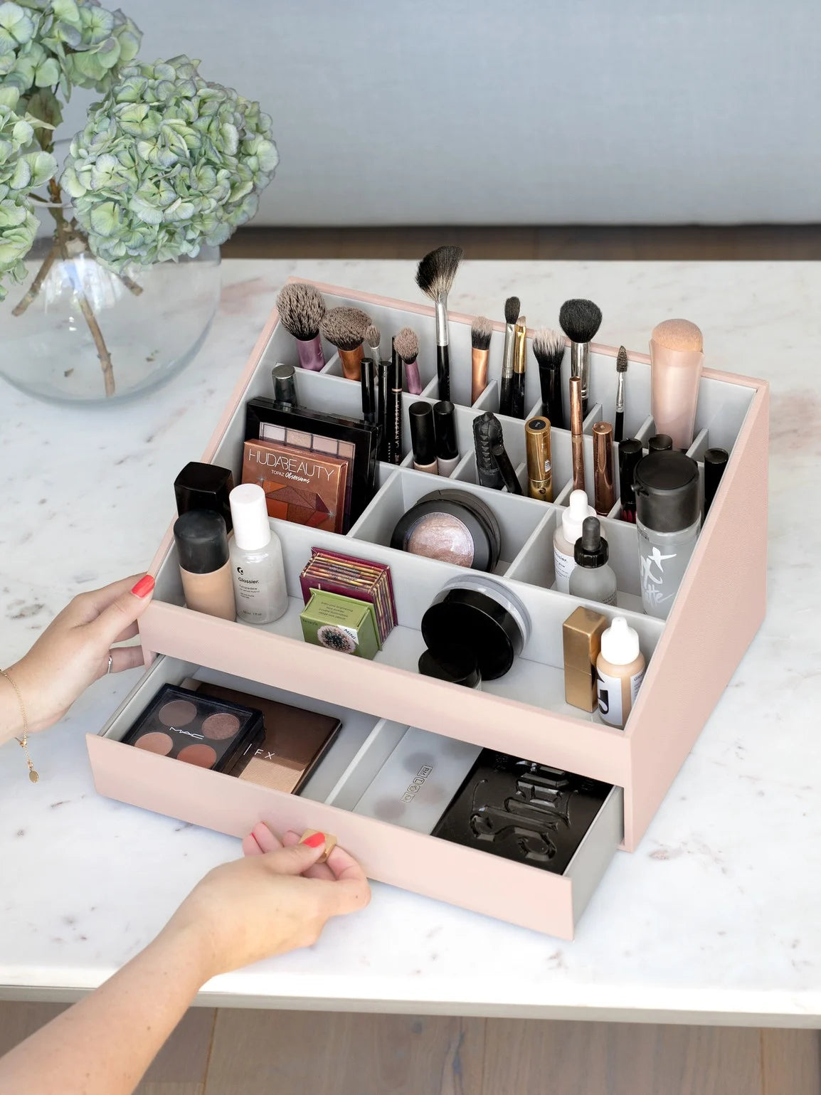 Stackers Supergrote Makeup Organizer Roze
