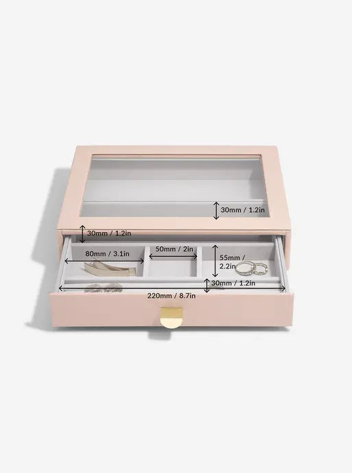 Stackers Classic Display Jewellery Box Set of 2 Pink