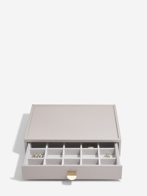 Stackers kleine Sieradenlade voor Klassieke Display Juwelendoos Taupe