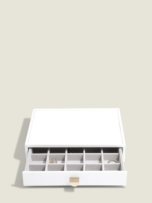 Stackers Small Jewelry Drawer for Classic Display Jewelry Box White