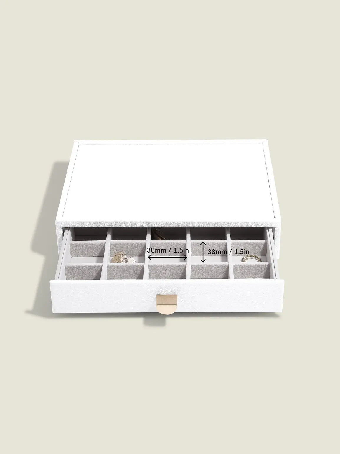Stackers Small Jewelry Drawer for Classic Display Jewelry Box White