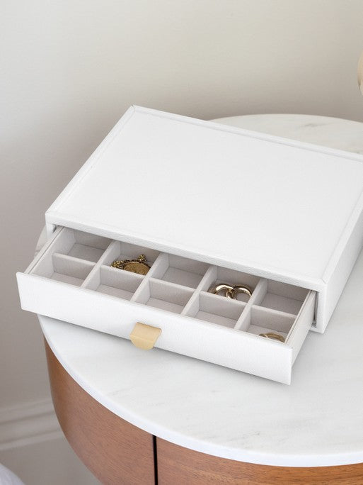 Stackers Small Jewelry Drawer for Classic Display Jewelry Box White