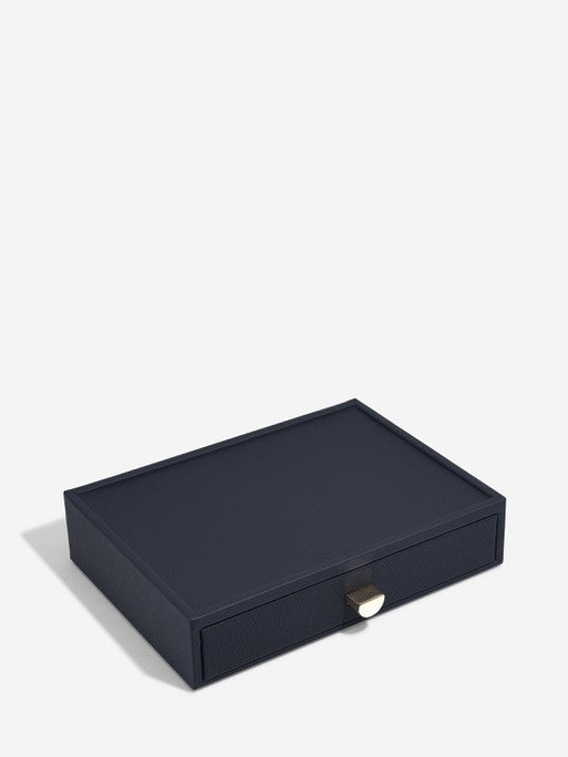 Stackers Necklace Tray for Classic Display Jewelry Box Navy Blue