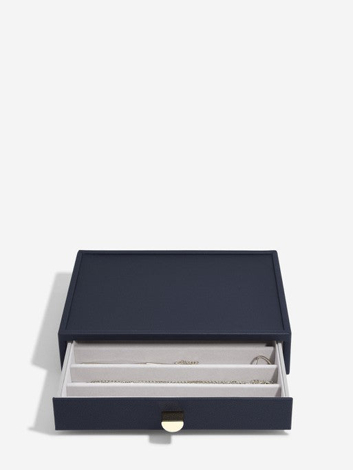 Stackers Necklace Tray for Classic Display Jewelry Box Navy Blue