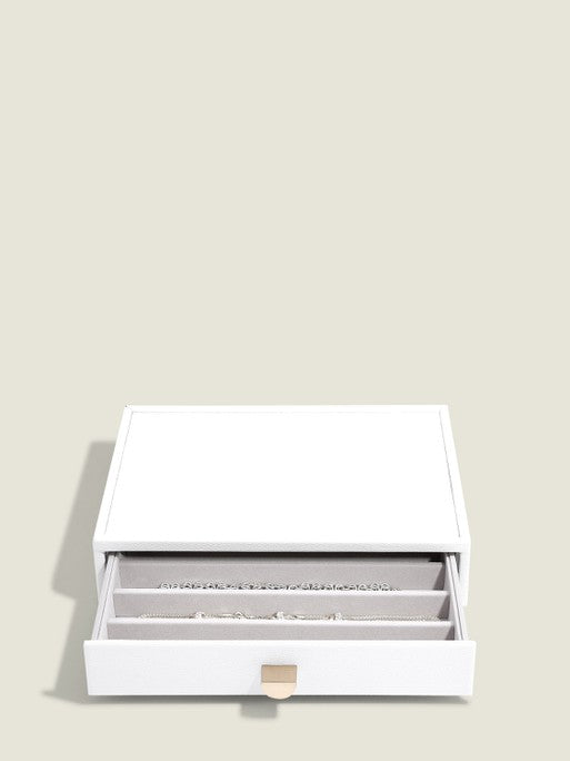 Stackers Necklace Tray for Classic Display Jewelry Box White