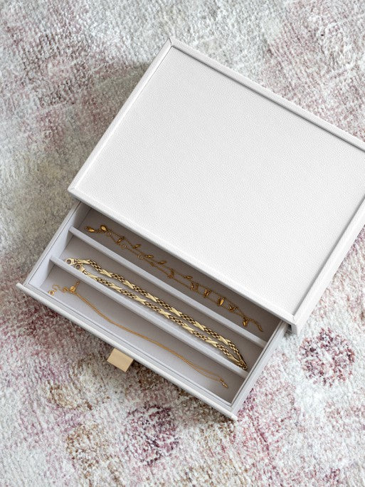 Stackers Necklace Tray for Classic Display Jewelry Box White