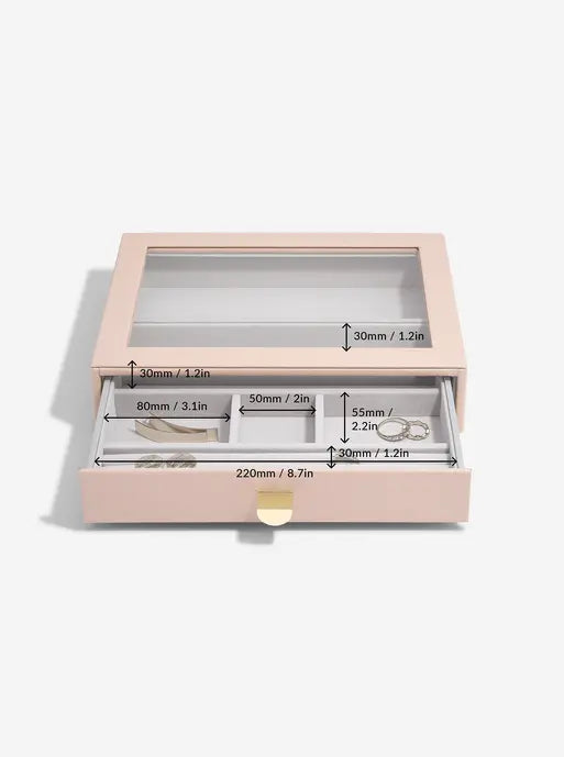 Stackers Classic Display Jewellery Box Set of 4 Pink