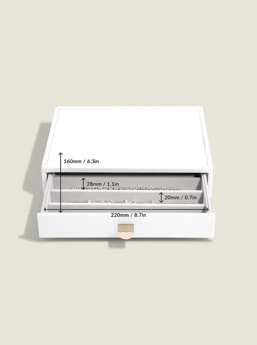 Stackers Classic Display Jewellery Box Set of 4 White