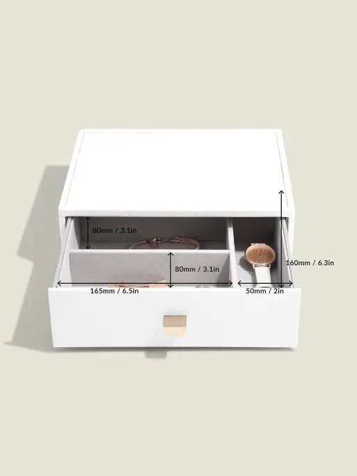 Stackers Classic Display Jewellery Box Set of 4 White