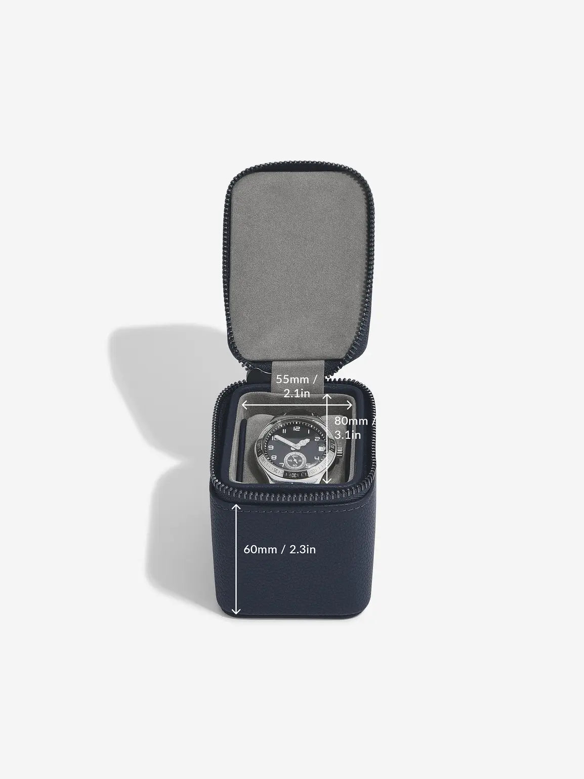 Stackers Watch Box Navy Blue
