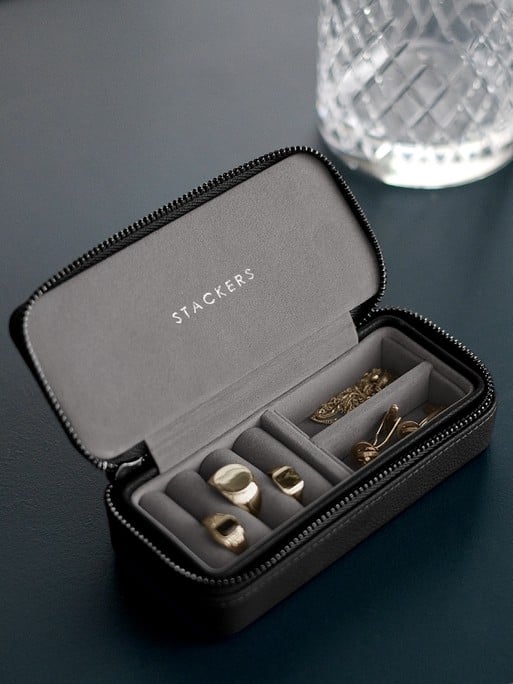 Stackers Medium Travel box Zwart