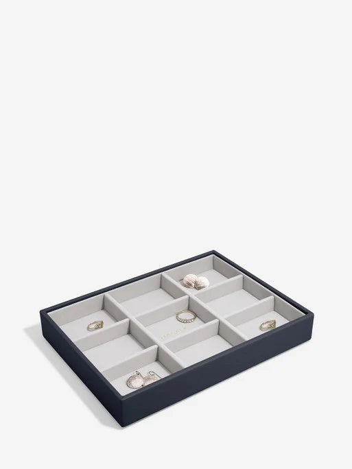 Stackers Standard Jewelry Layer for Classic Jewelry Box Navy Blue