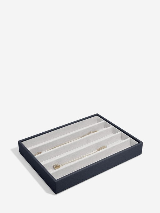 Stackers Necklace Layer for Classic Jewelry Box Navy Blue