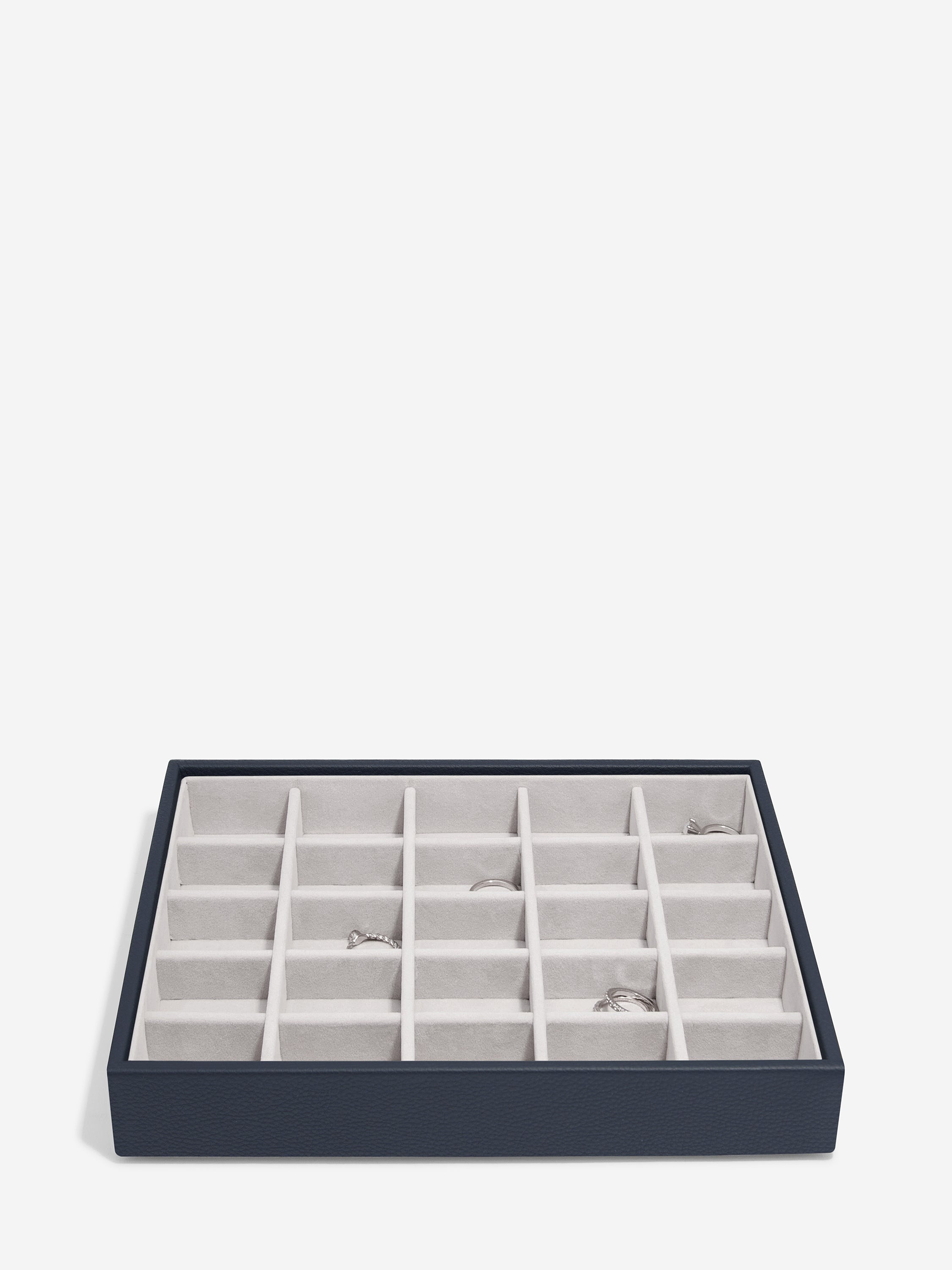 Stackers Klassieke Juwelendoos Set van 5 Marineblauw