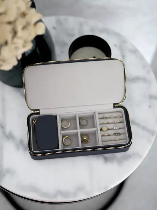 Stackers Large + Petite Travel Box Marineblauw