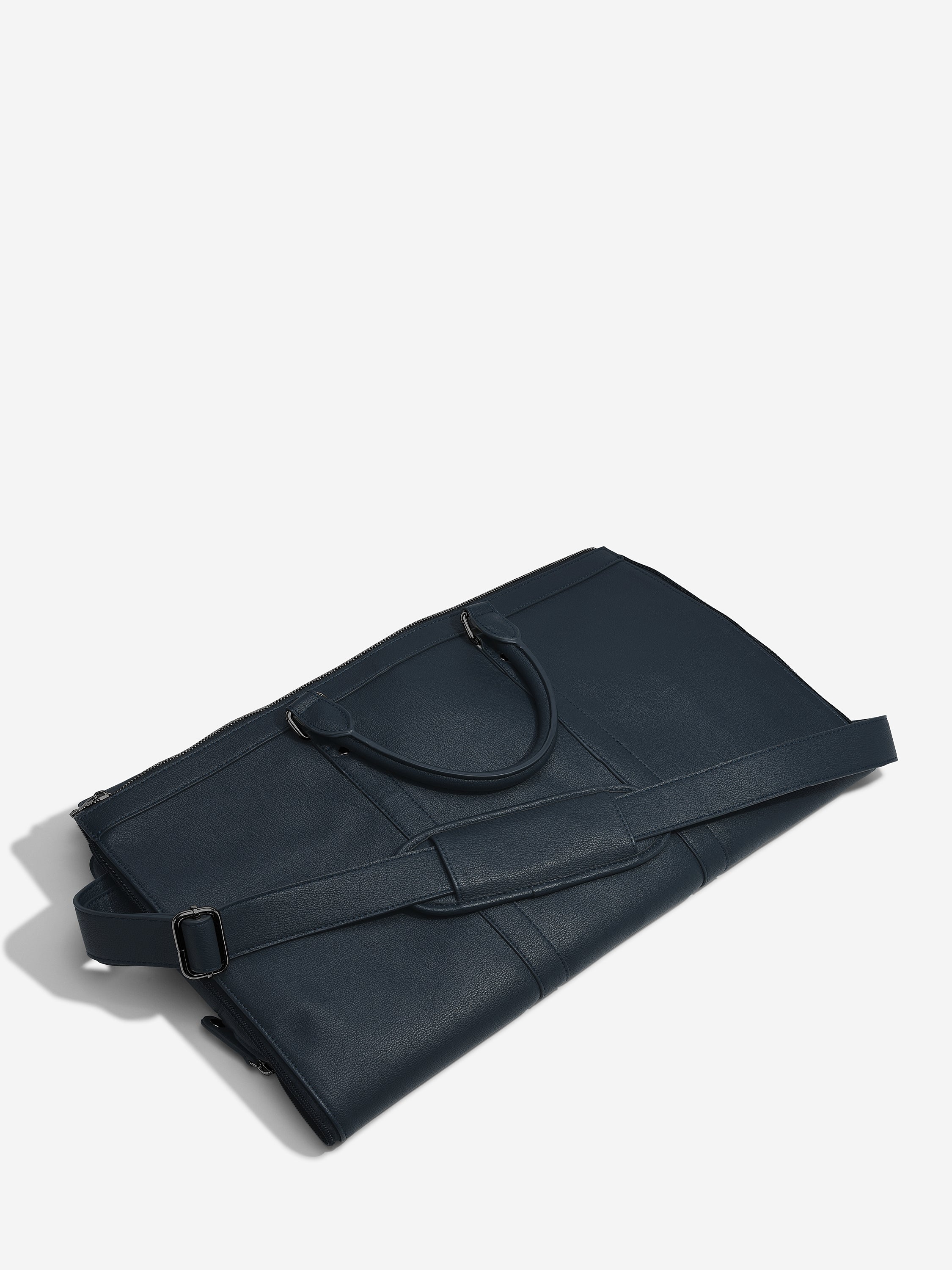 Stackers Garment Bag with Zipper Navy Blue