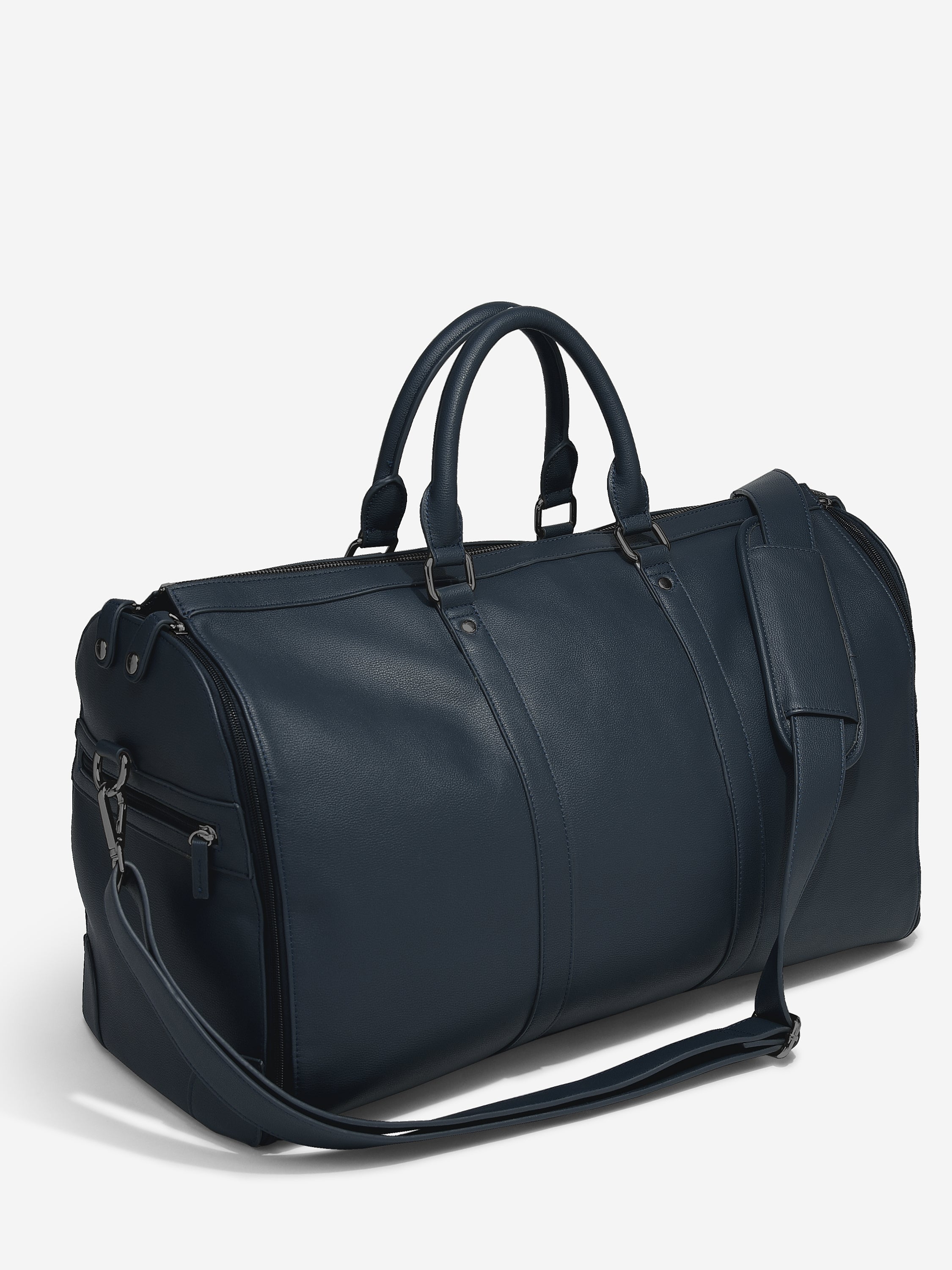 Stackers Garment Bag with Zipper Navy Blue