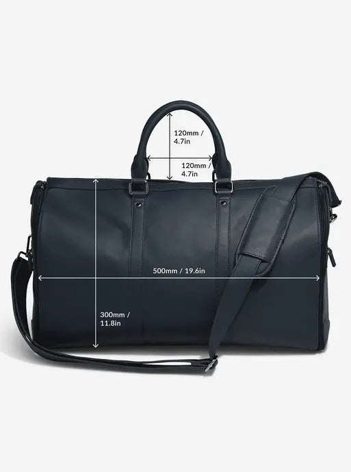 Stackers Garment Bag with Zipper Navy Blue