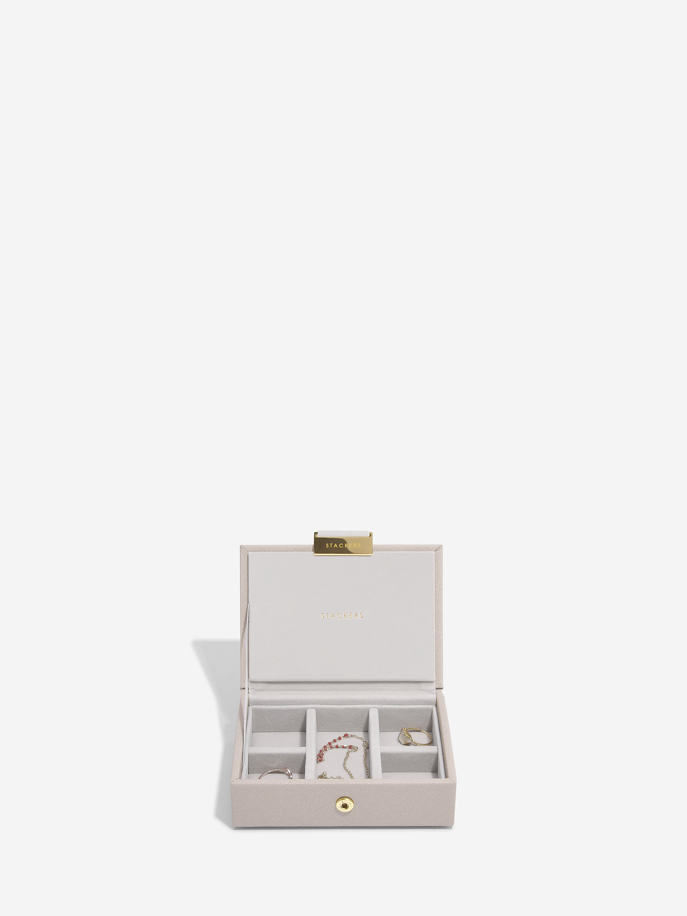 Stackers Micro Juwelendoos Set van 2 Taupe