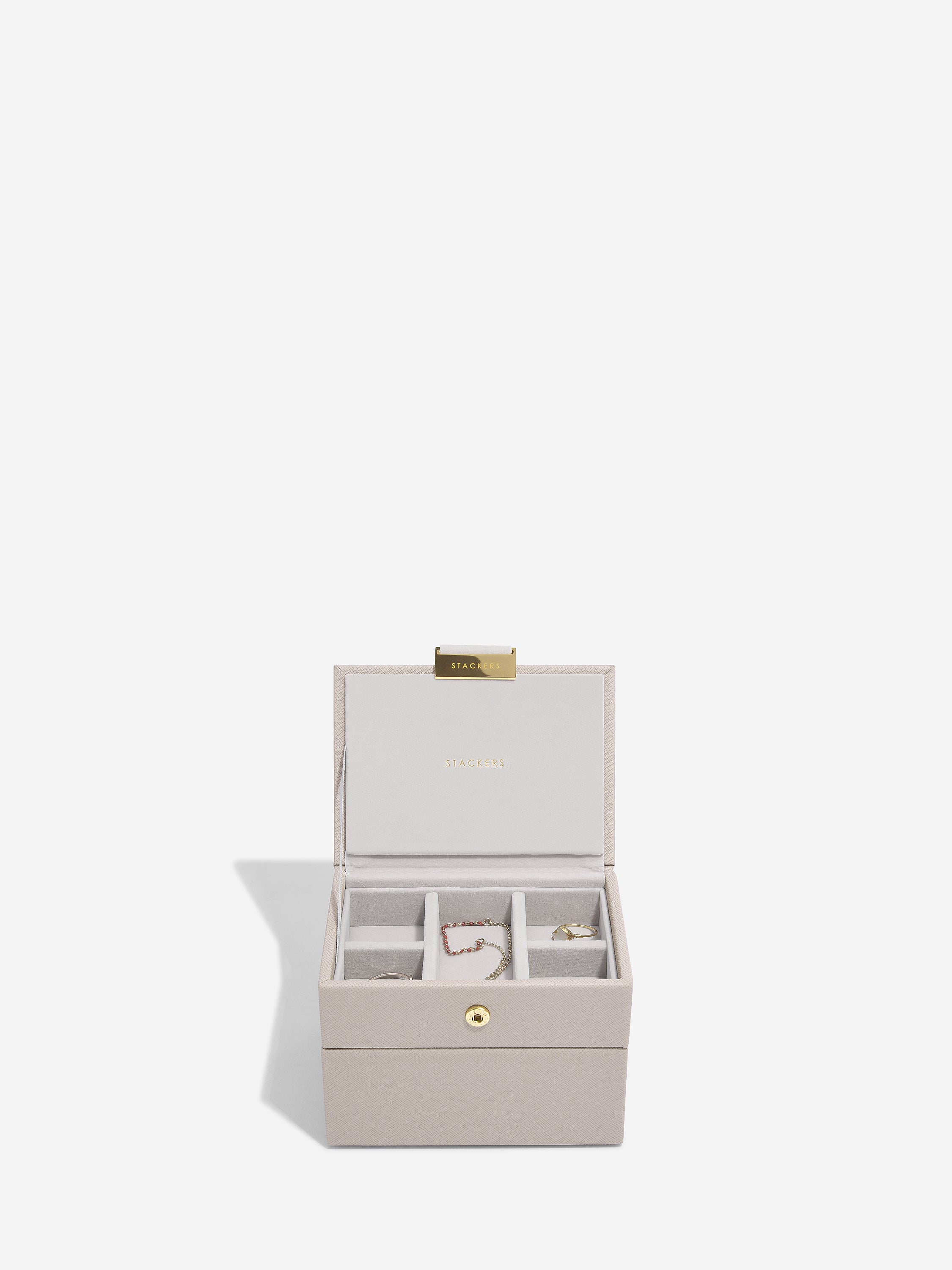 Stackers Micro Juwelendoos Set van 2 Taupe