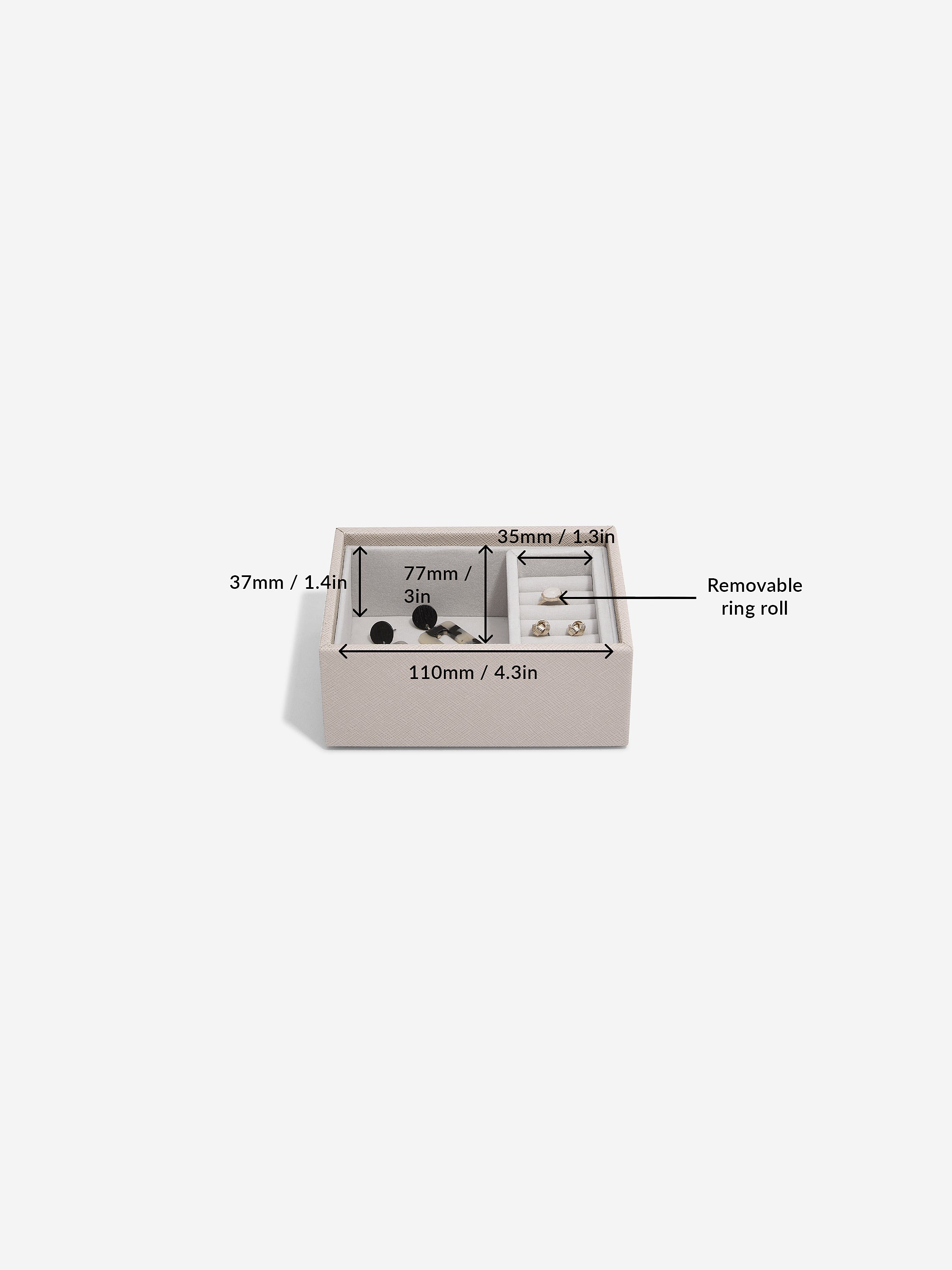 Stackers Micro Juwelendoos Set van 2 Taupe