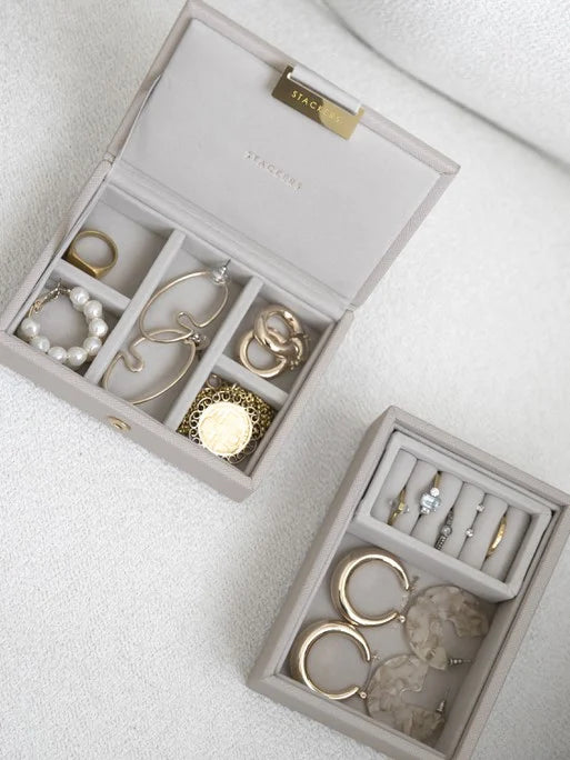 Stackers Micro Juwelendoos Set van 2 Taupe