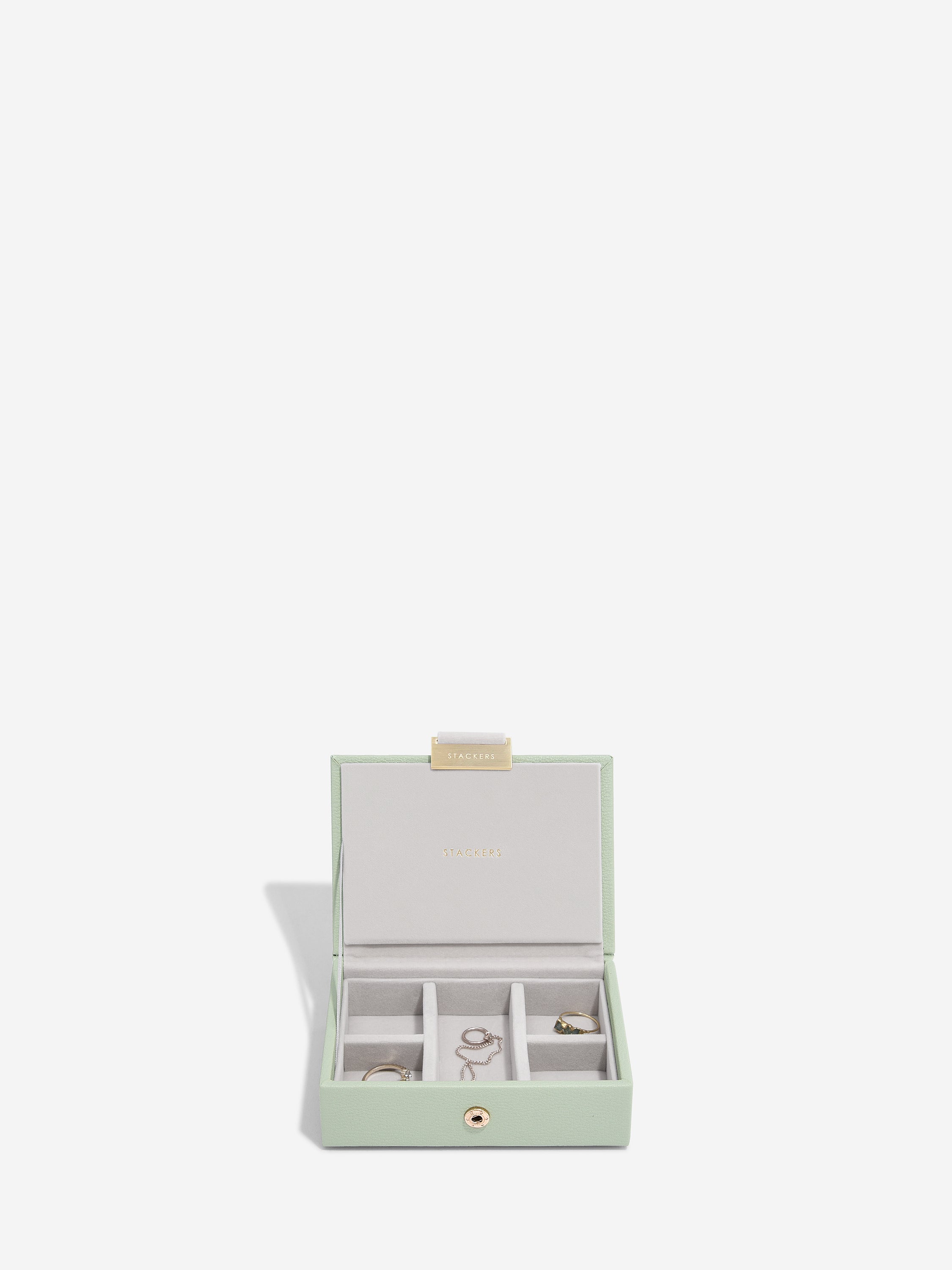Stackers Micro Juwelendoos Set van 2 Saliegroen