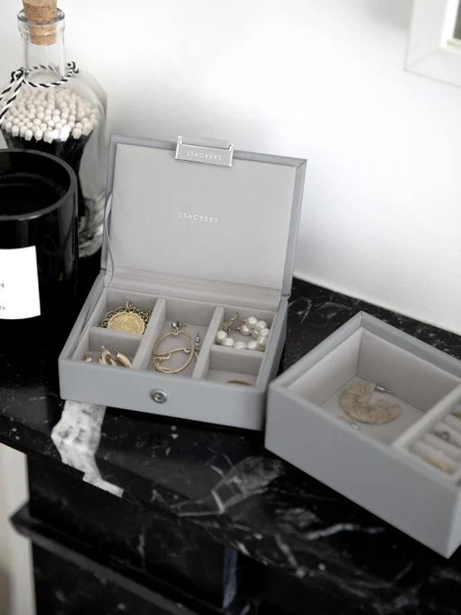 Stackers Micro Juwelendoos Set van 2 Grijs