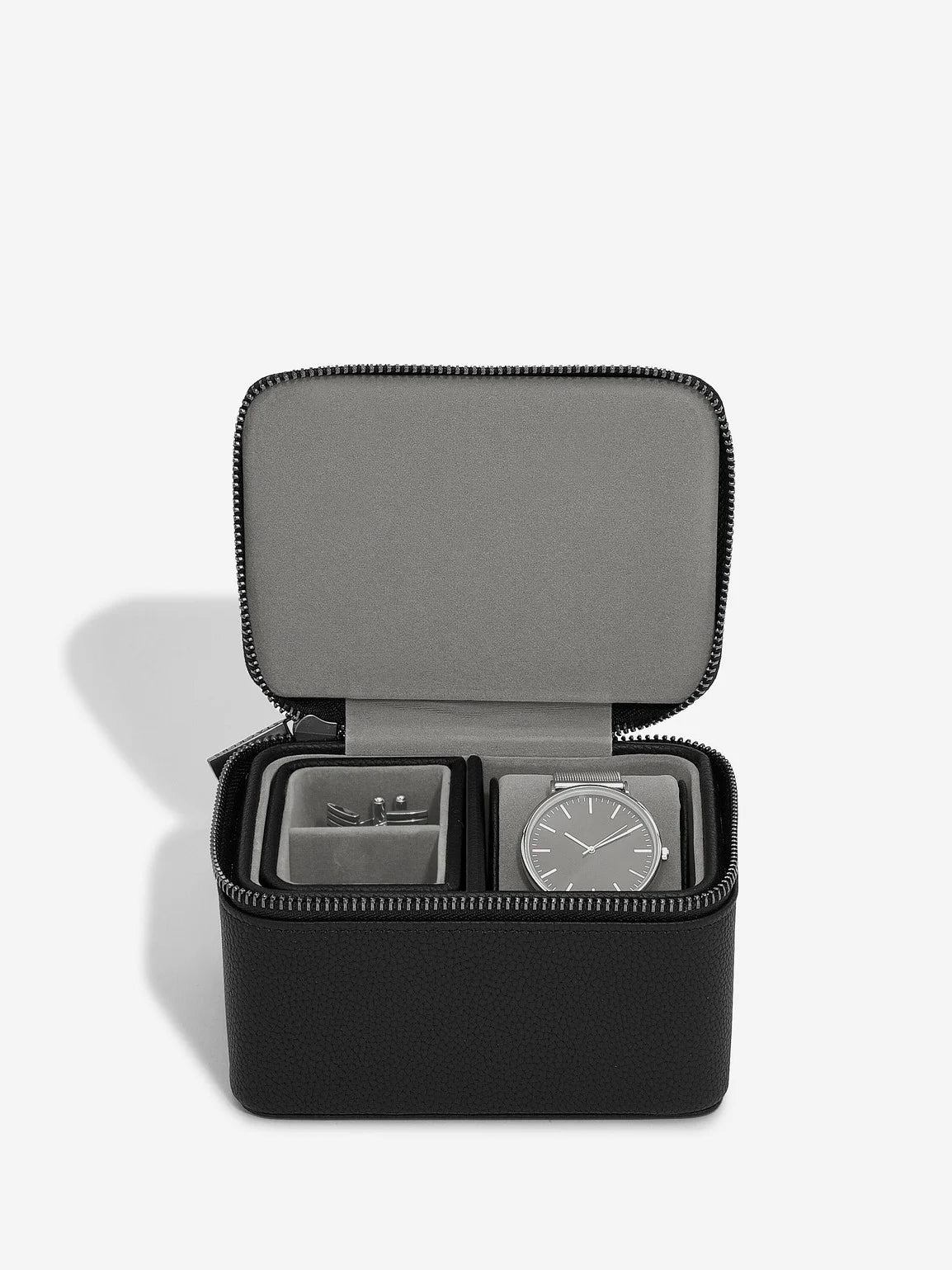 Stackers Watch & Cufflinks Box Black