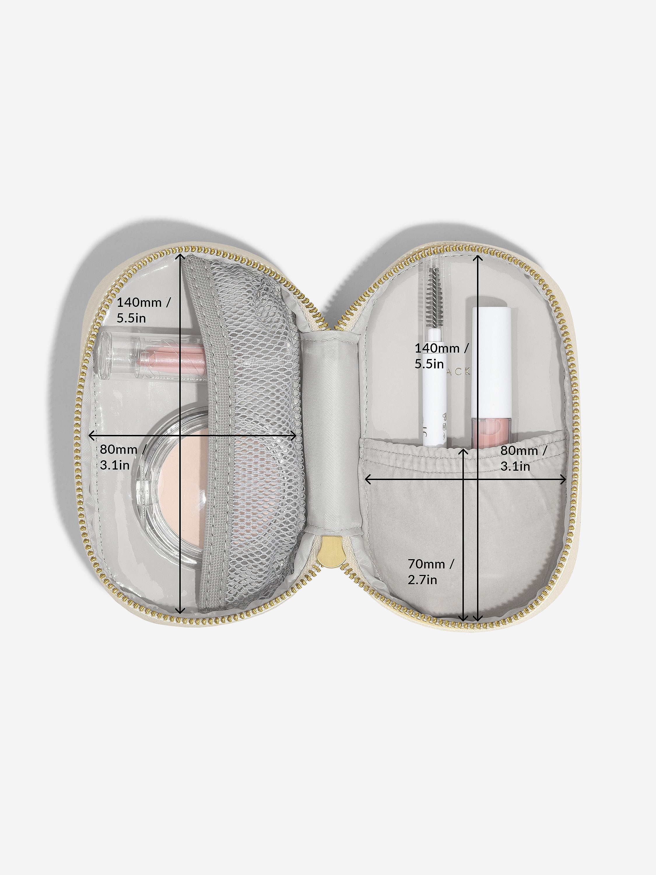 Stackers Compacte Cosmeticacase Parelmoer