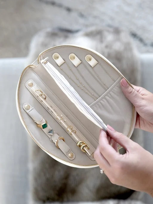 Stackers Halve Maan Jewellery Roll Parelmoer
