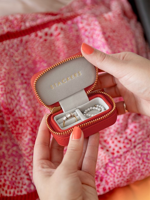 Stackers Petite Juwelendoosje Rood