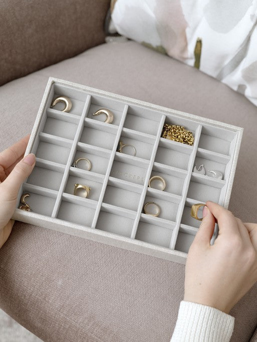 Stackers kleine Sieradenlaag voor Klassieke Juwelendoos Havermout & Linnen