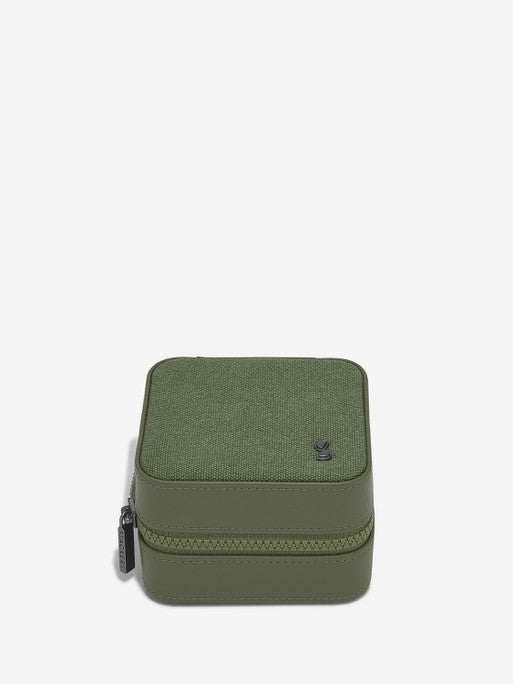 Stackers Watch &amp; Jewelry Box Green Canvas