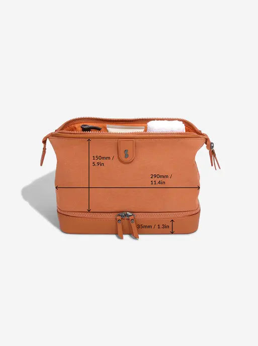 Stackers Toiletry Bag Orange Canvas