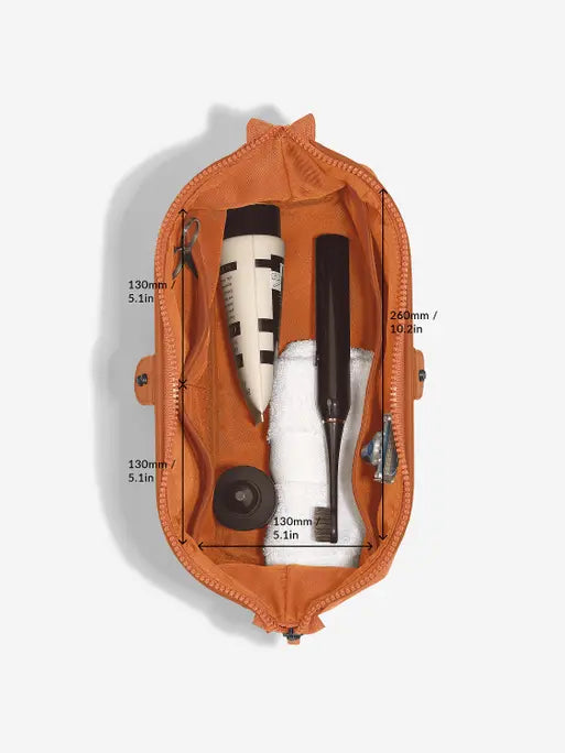 Stackers Toiletry Bag Orange Canvas
