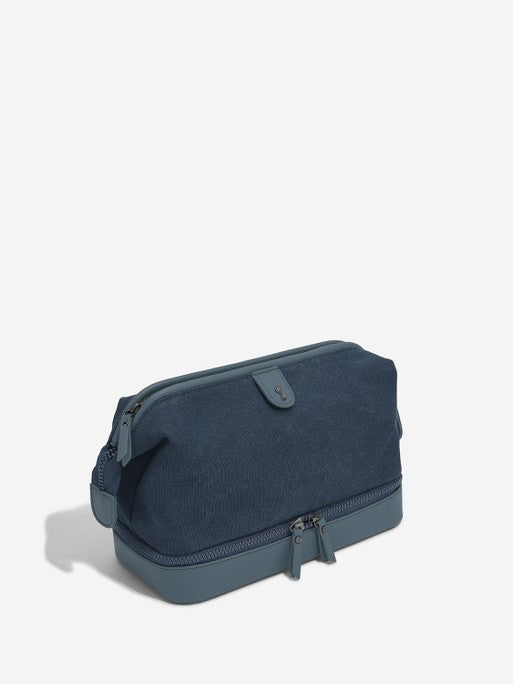 Stackers Toiletry Bag Blue Canvas