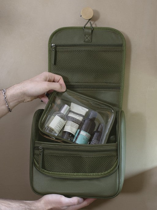 Stackers Hanging Toiletry Bag Green