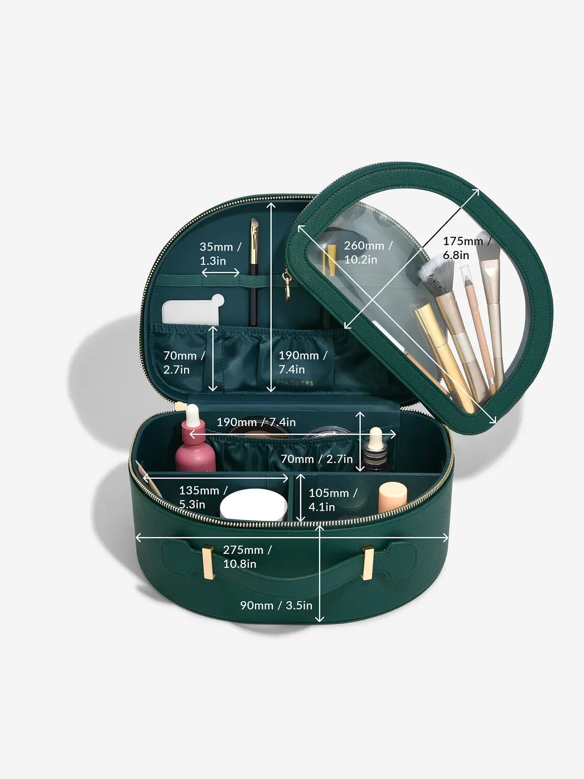 Stackers Beautycase Forest Green