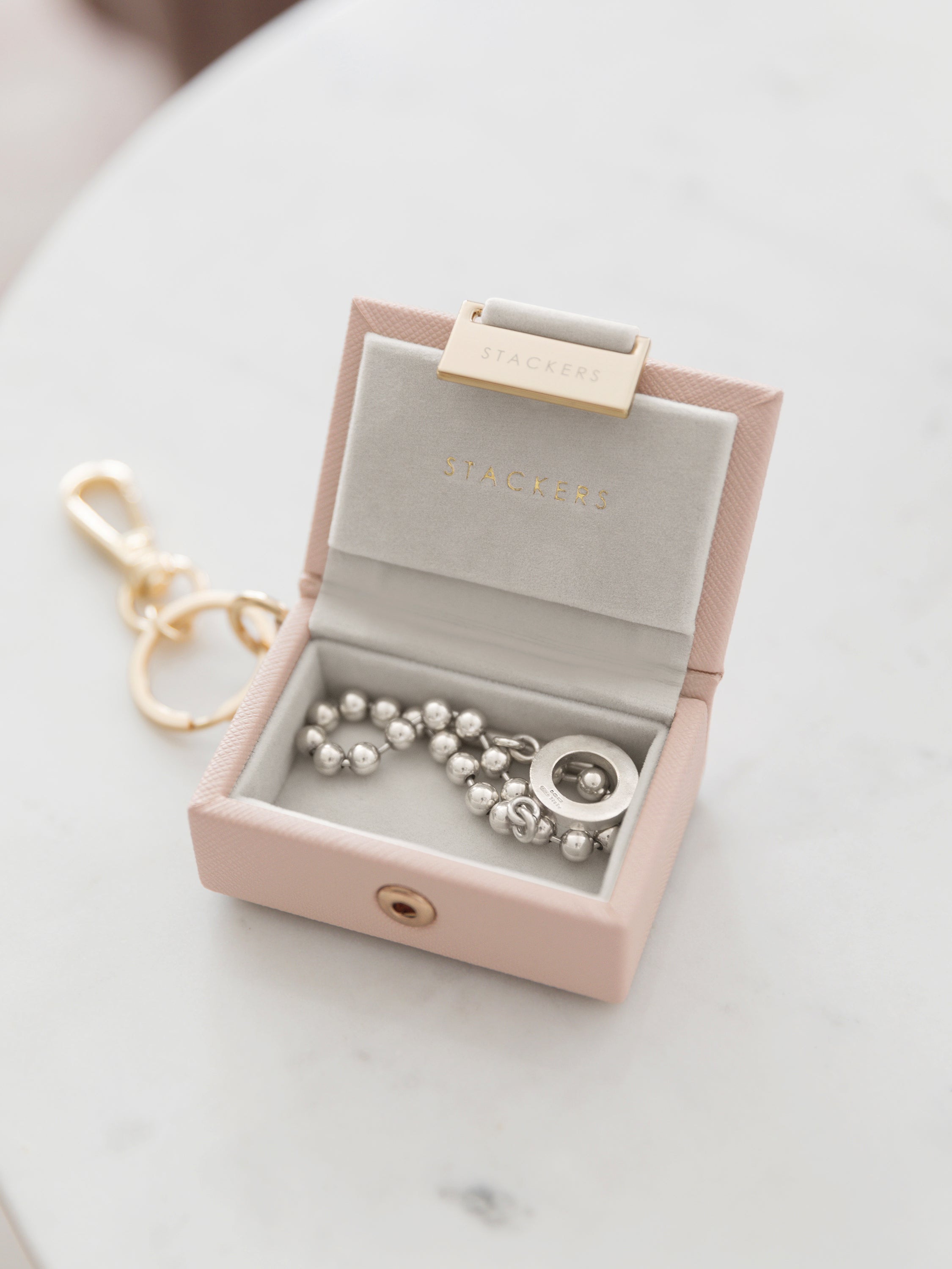 Stackers Juwelendoos Sleutelhanger Roze