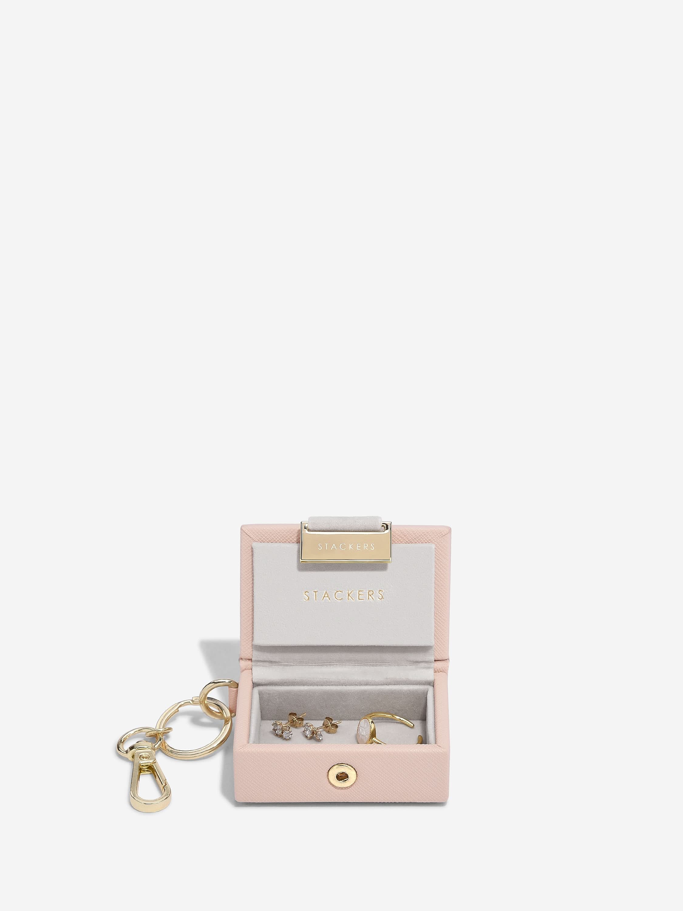 Stackers Jewellery Box Keyring in Party Cracker Pink