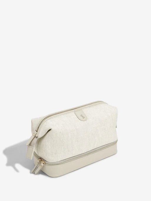Stackers Toiletry Bag Oatmeal &amp; Linen