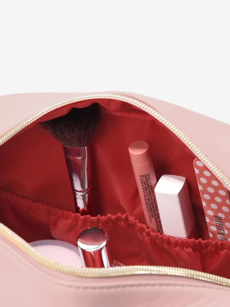 Stackers Trousse de toilette avec porte-clés en forme de cœur Rose