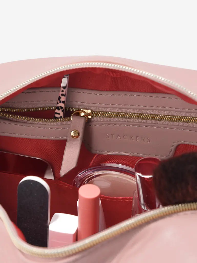 Stackers Trousse de toilette avec porte-clés en forme de cœur Rose
