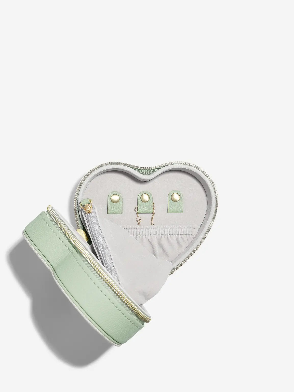 Stackers Mama Heart Travel Jewellery Box Groen