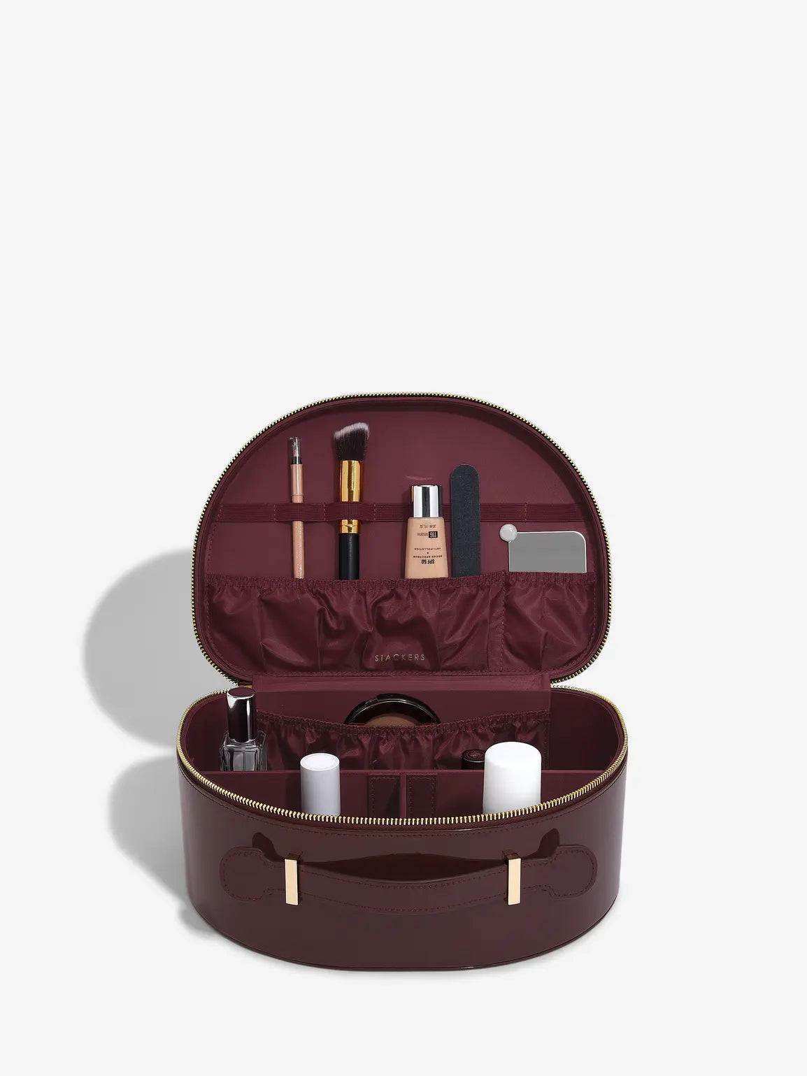Stackers Beautycase Kersenrood Gelakt