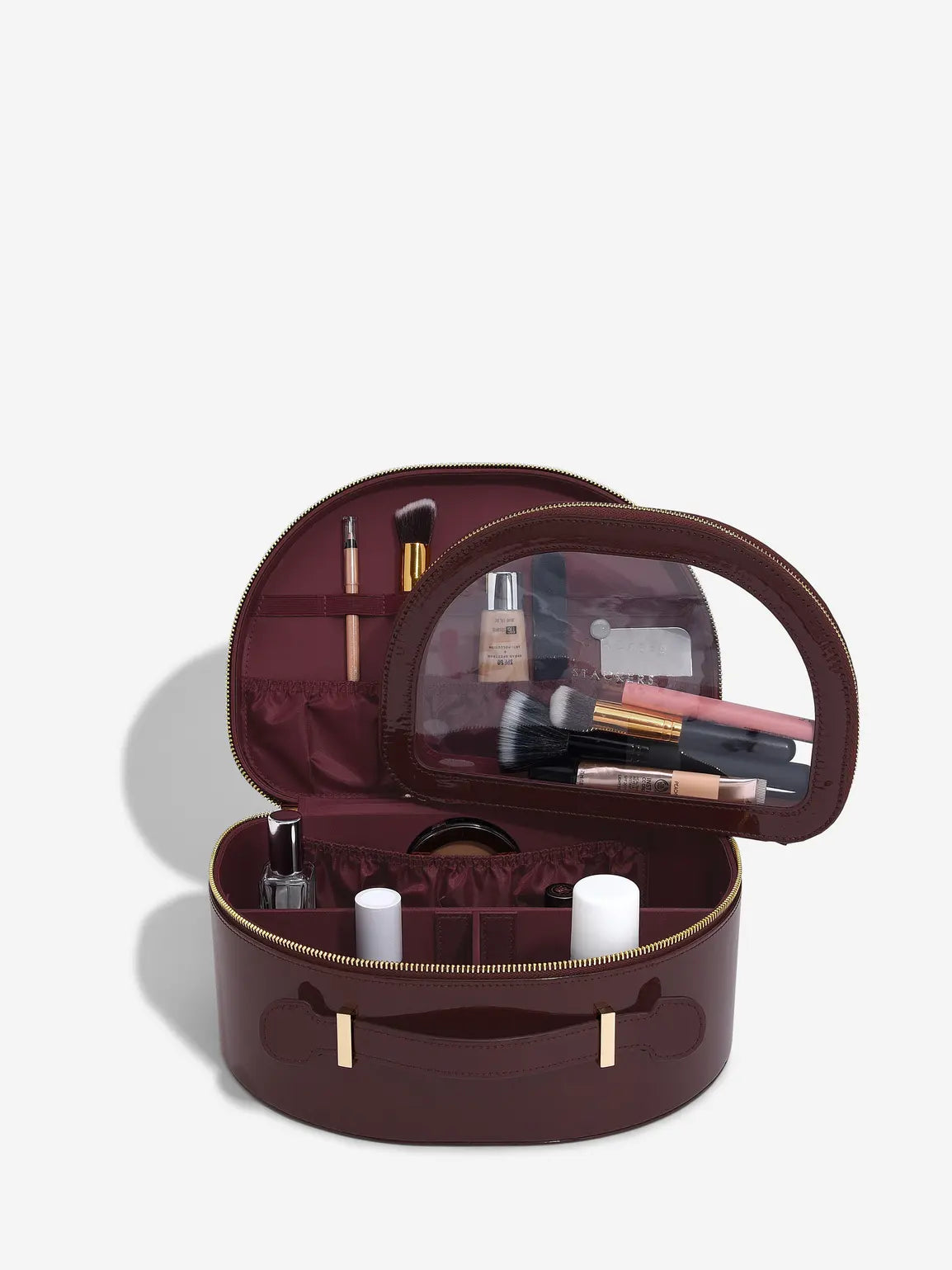 Stackers Beautycase Kersenrood Gelakt