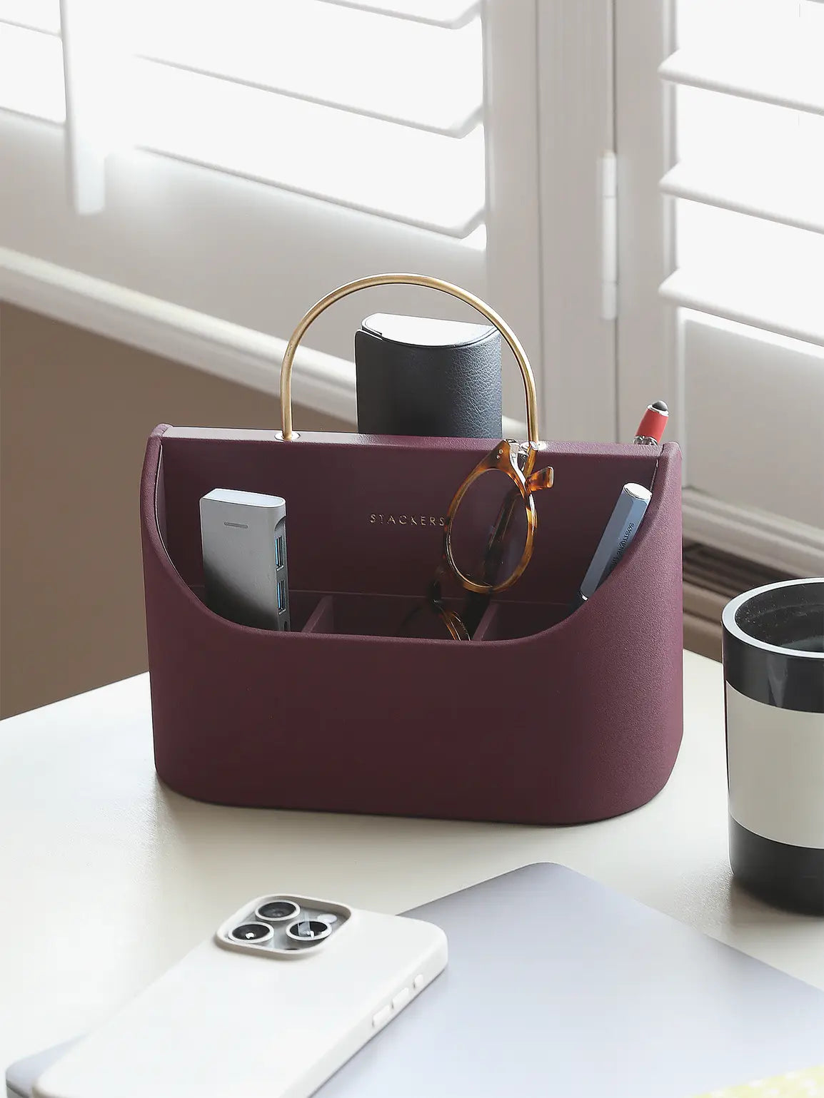 Stackers Bureau Organizer Granaatrood